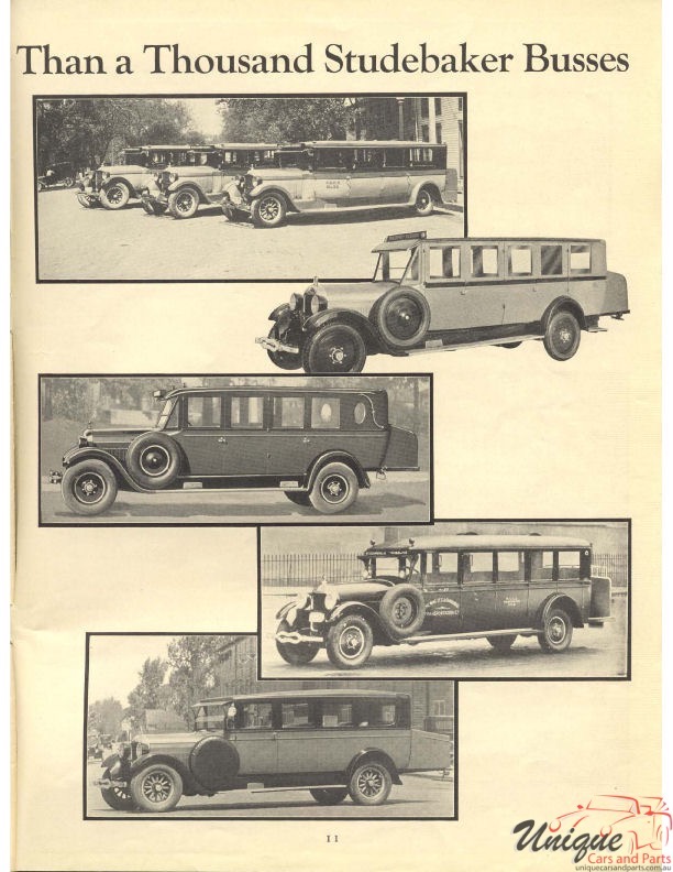 1925 Studebaker Bus Catalogue Page 1